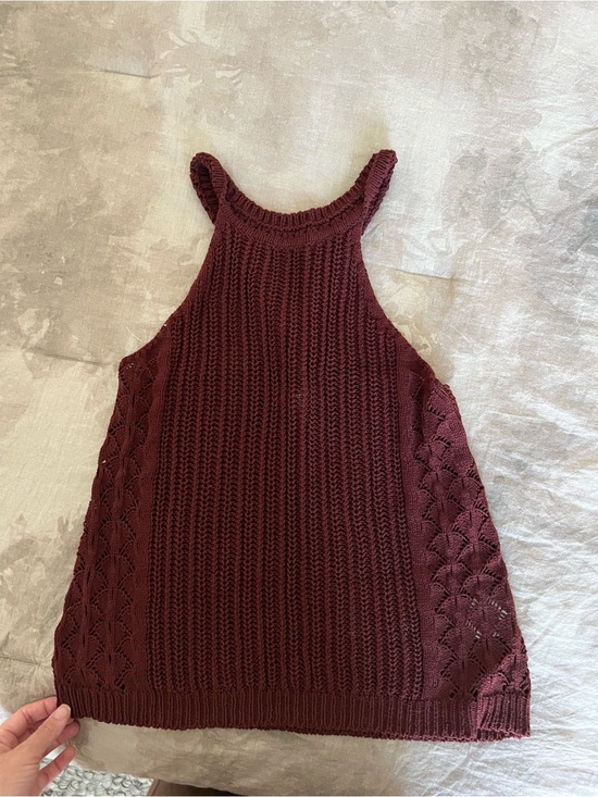 Sezane Tops - Sezane Knit Halter Tank - maroon